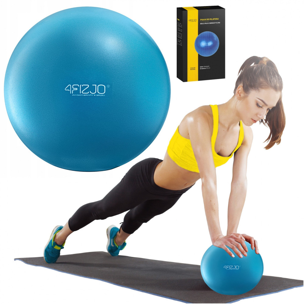 М'яч для пілатесу, йоги, реабілітації 4FIZJO 22 см Blue 4FJ0140 (P-5907739310521)