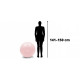 М'яч для фітнесу (фітбол) 4FIZJO 55 см Anti-Burst 4FJ0398 Pink (P-5907739316271)