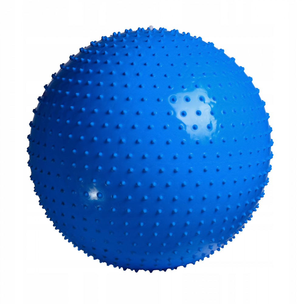 М'яч для фітнесу (фітбол) 4FIZJO 65 см масажний Anti-Burst 4FJ0616 Blue (P-5905973400213)