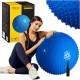 М'яч для фітнесу (фітбол) 4FIZJO 65 см масажний Anti-Burst 4FJ0616 Blue (P-5905973400213)