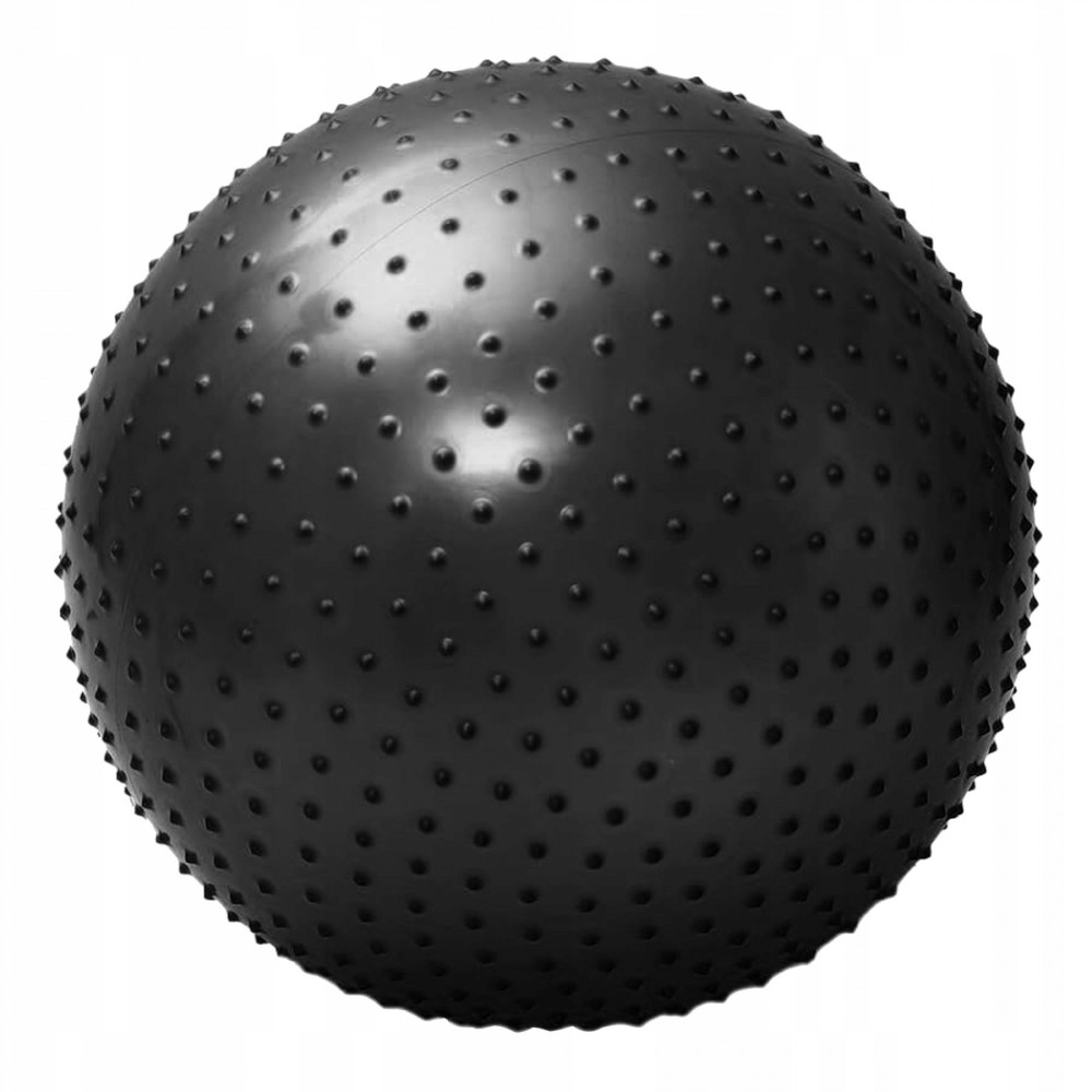 М'яч для фітнесу (фітбол) 4FIZJO 65 см масажний Anti-Burst 4FJ0618 Black (P-5905973400237)