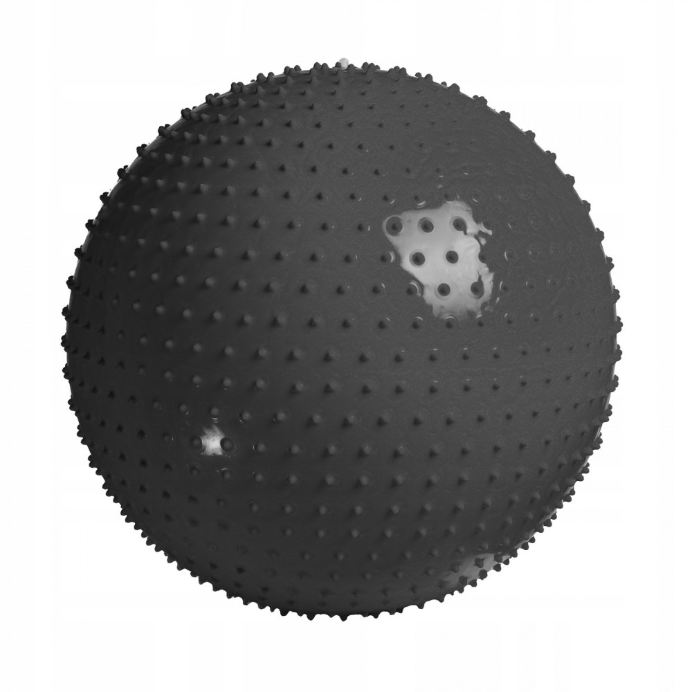 М'яч для фітнесу (фітбол) 4FIZJO 65 см масажний Anti-Burst 4FJ0618 Black (P-5905973400237)