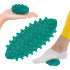 Мяч массажный огурец 4FIZJO Spike Bean 11.5 x 5 см 4FJ0650 Green (P-5905973400206)