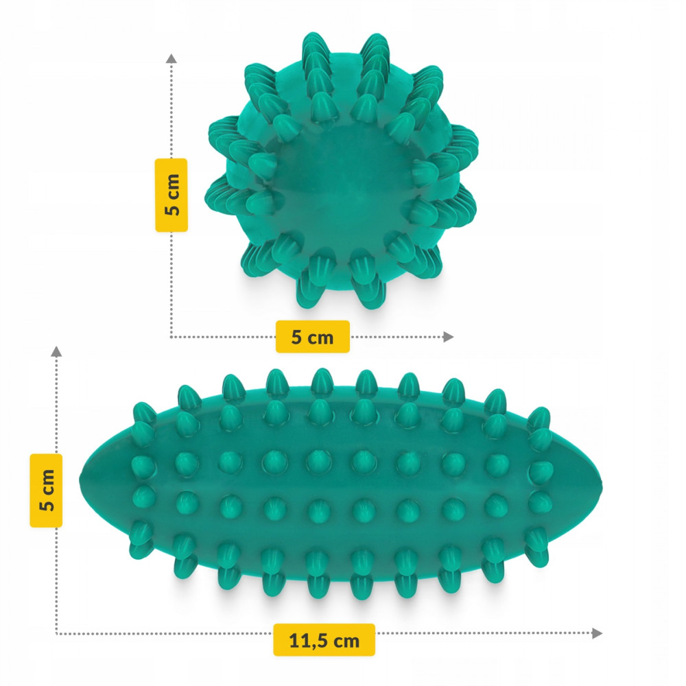 М'яч масажний огірок 4FIZJO Spike Bean 11.5 x 5 см 4FJ0650 Green (P-5905973400206)