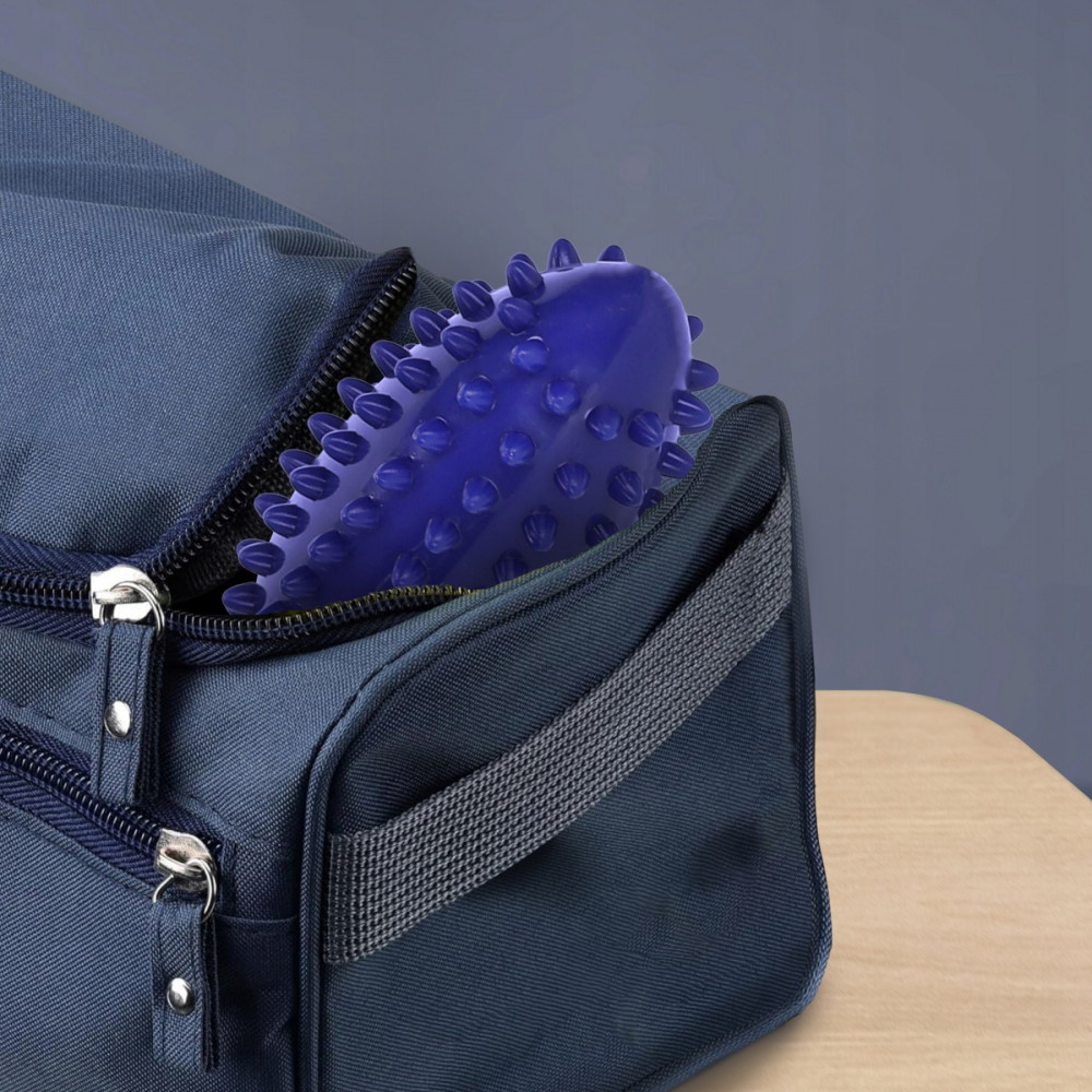 М'яч масажний огірок 4FIZJO Spike Bean 11.5 x 5 см 4FJ0652 Blue (P-5905973400183)