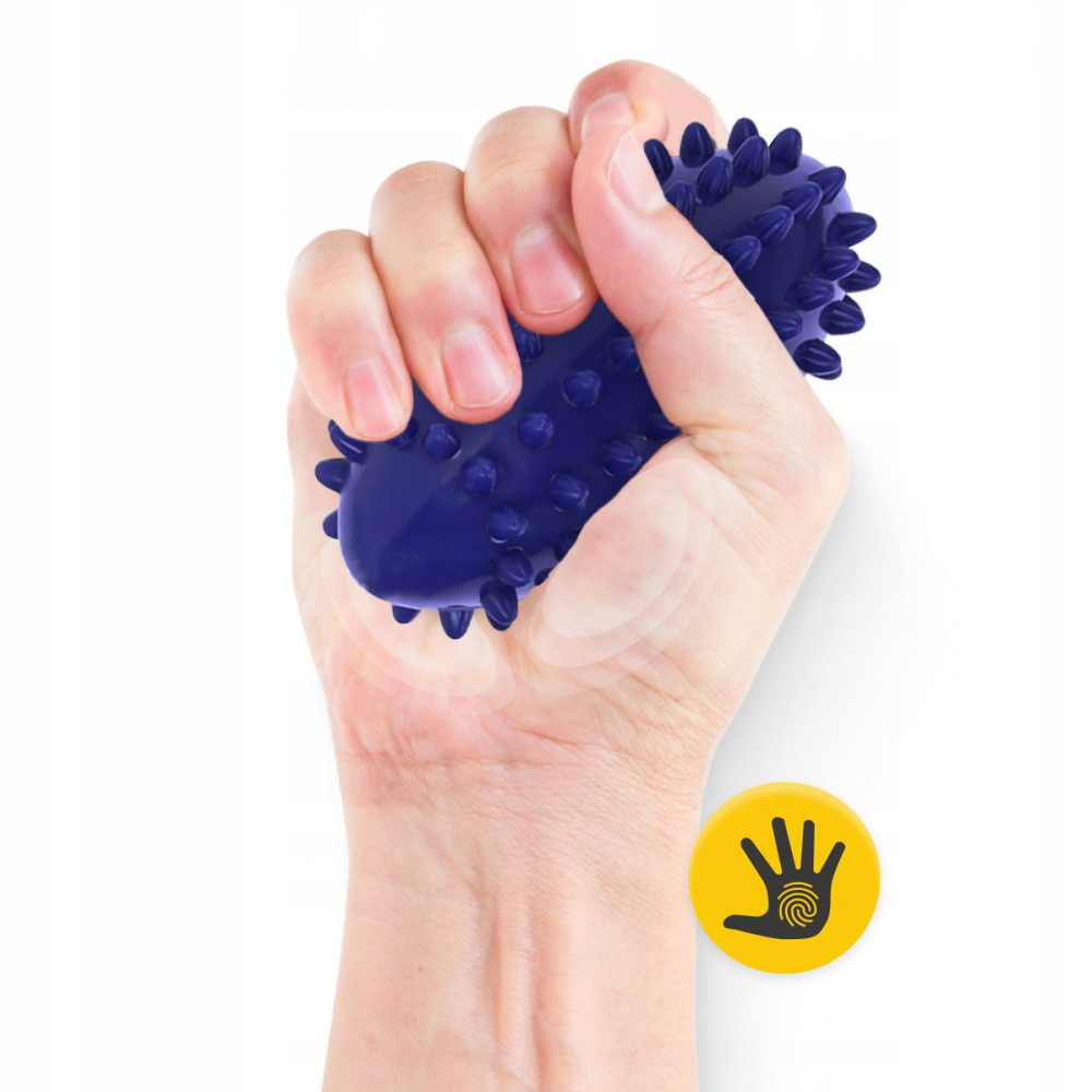М'яч масажний огірок 4FIZJO Spike Bean 11.5 x 5 см 4FJ0652 Blue (P-5905973400183)