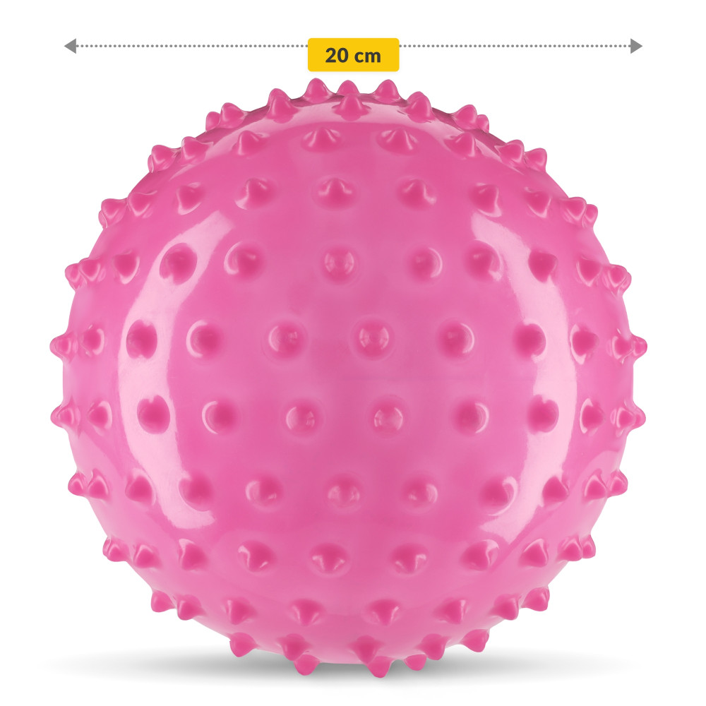 М'яч для пілатесу, йоги, реабілітації 4FIZJO 20 см (масажний) Pink (P-5905973402347)