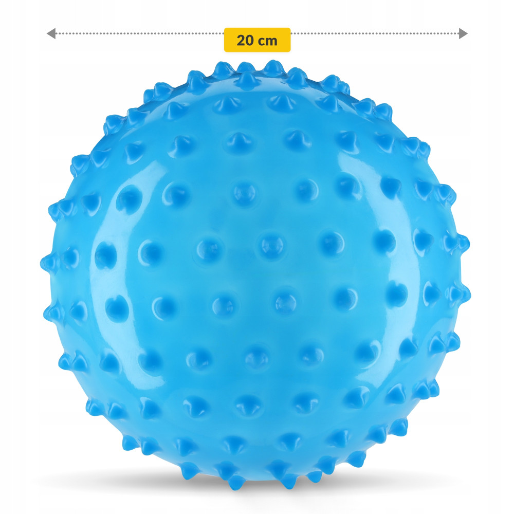 М'яч для пілатесу, йоги, реабілітації 4FIZJO 20 см (масажний) Blue (P-5905973402354)
