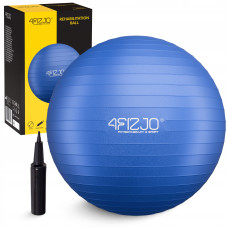 Мяч для фитнеса (фитбол) 4FIZJO 55 см Anti-Burst Blue (P-5905973404723)