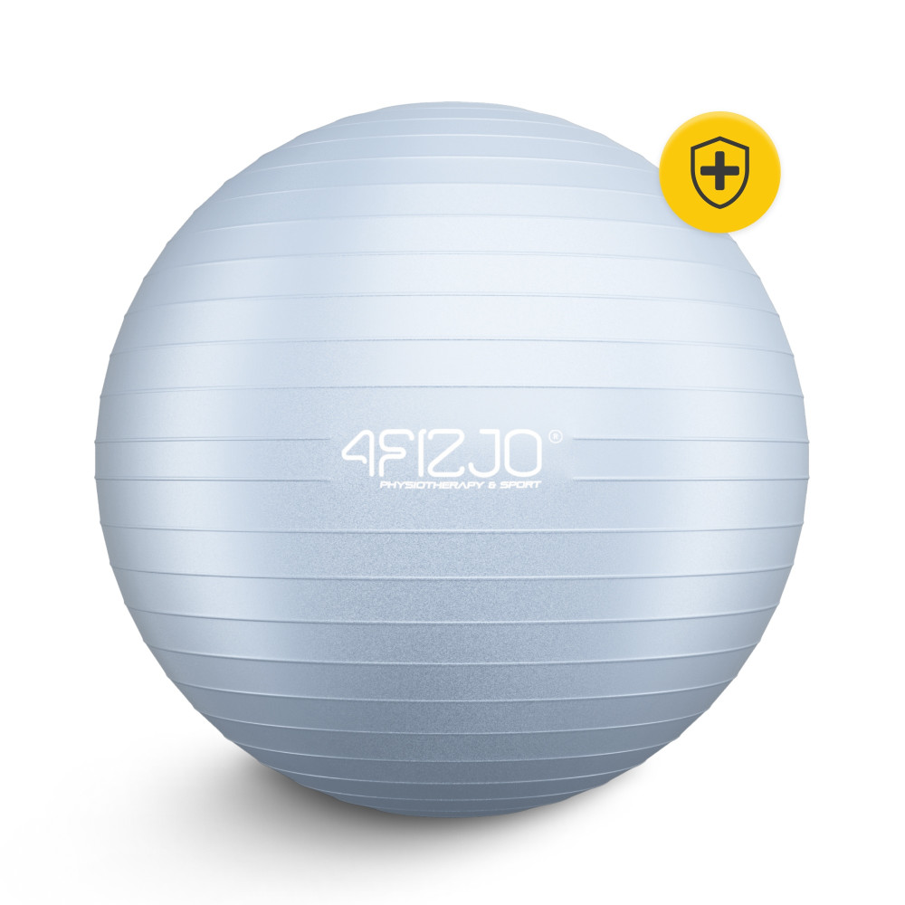 Мяч для фитнеса (фитбол) 4FIZJO 55 см Anti-Burst Grey (P-5905973404747)