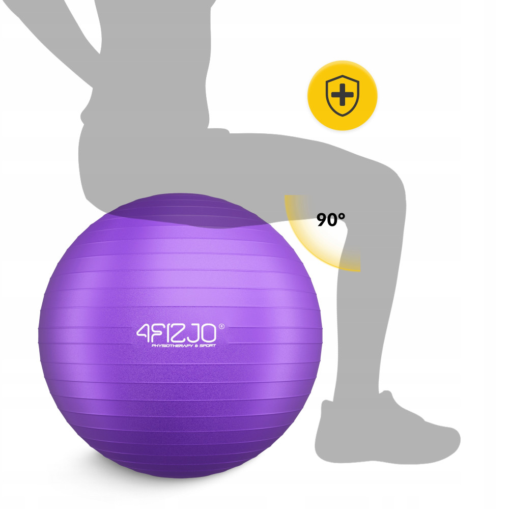 М'яч для фітнесу (фітбол) 4FIZJO 85 см Anti-Burst Violet (P-5905973404846)