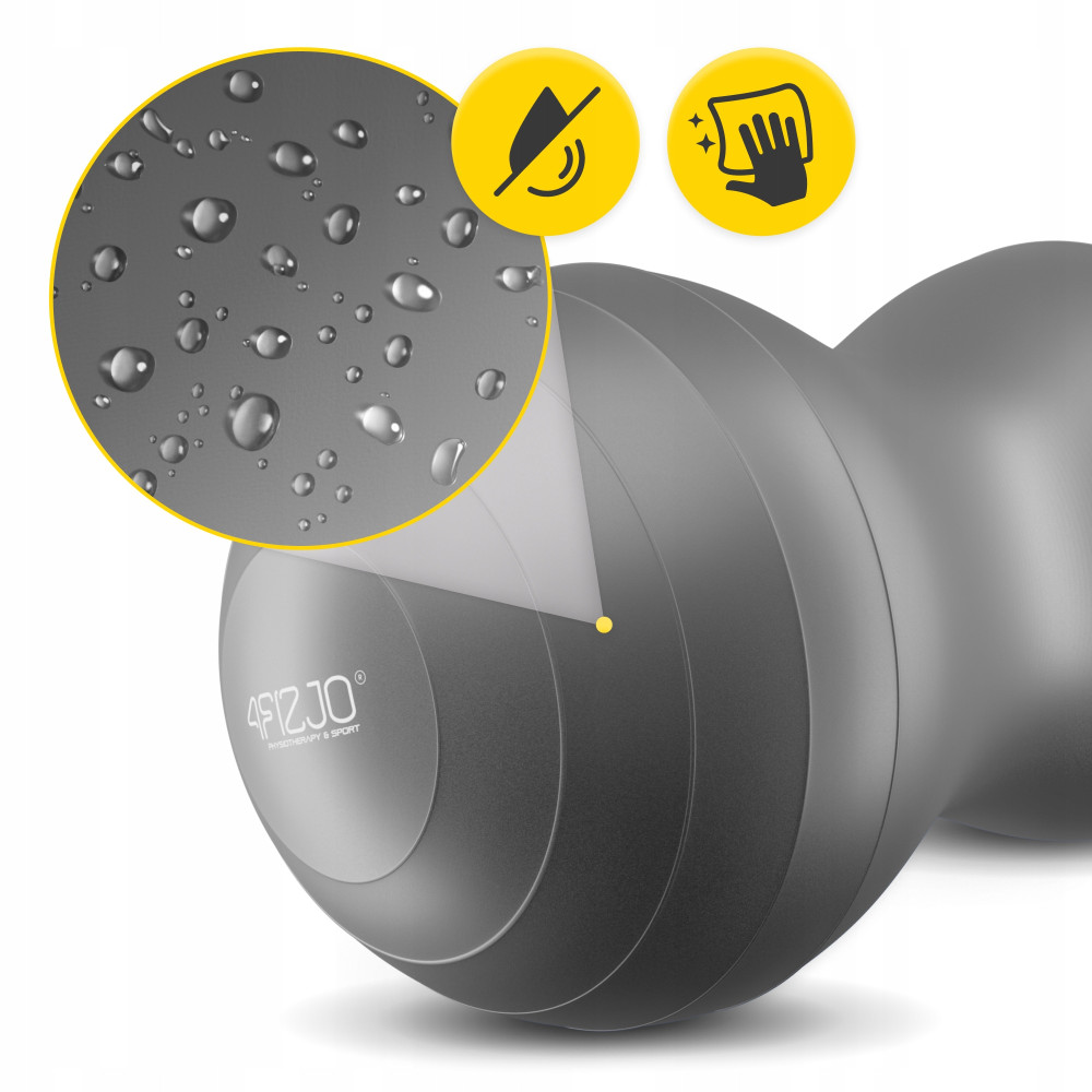 Мяч для фитнеса (арахис) 4FIZJO Air Ball Peanut 45 x 90 см Anti-Burst Grey (P-5905973407175)