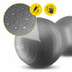 Мяч для фитнеса (арахис) 4FIZJO Air Ball Peanut 45 x 90 см Anti-Burst Grey (P-5905973407175)