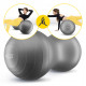 Мяч для фитнеса (арахис) 4FIZJO Air Ball Peanut 45 x 90 см Anti-Burst Grey (P-5905973407175)