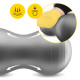 Мяч для фитнеса (арахис) 4FIZJO Air Ball Peanut 45 x 90 см Anti-Burst Grey (P-5905973407175)