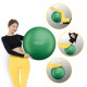 Мяч для фитнеса (фитбол) 4FIZJO 55 см Anti-Burst Green (P-5907739316264)