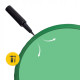 Мяч для фитнеса (фитбол) 4FIZJO 55 см Anti-Burst Green (P-5907739316264)