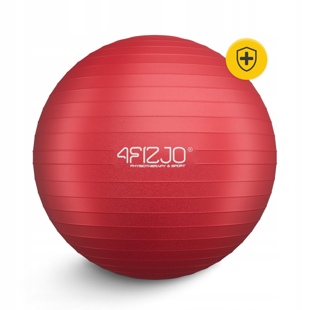 М'яч для фітнесу (фітбол) 4FIZJO 75 см Anti-Burst Red (P-5907739316356)