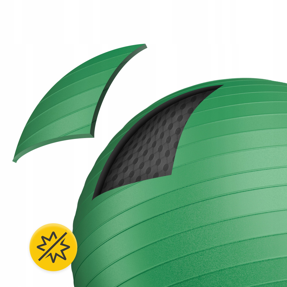 Мяч для фитнеса (фитбол) 4FIZJO 85 см Anti-Burst Green (P-5907739316394)