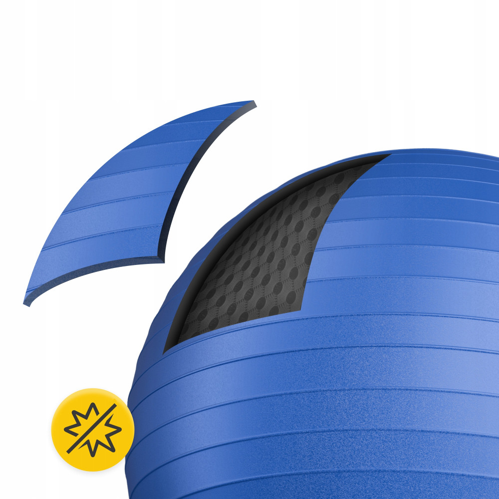 М'яч для фітнесу (фітбол) 4FIZJO 85 см Anti-Burst Blue (P-5907739316400)