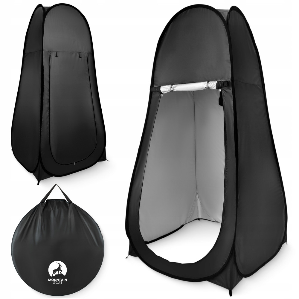 Палатка туалет-душ, переодевалка Mountain Goat Pop-Up 200 x 110 x 110 см самораскладывающийся Black (P-5905973405195)
