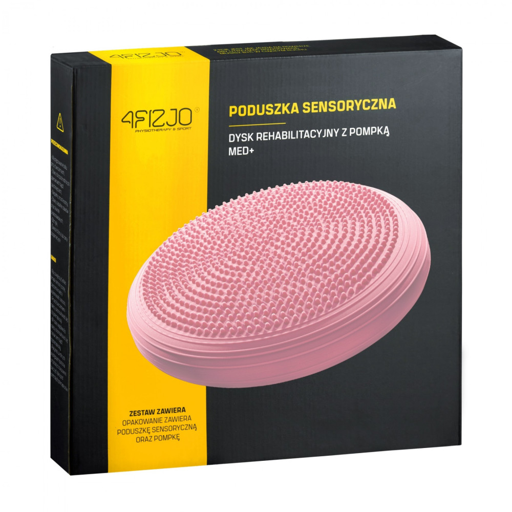 Балансувальна подушка-диск 4FIZJO MED+ 33 см (сенсомоторна) масажна Pink 4FJ0316 (P-5907739313829)