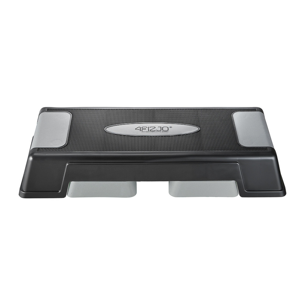 Степ-платформа 3-ступінчаста 4FIZJO PRO Black/Grey 4FJ0226