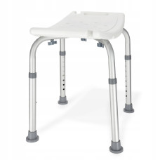 Стул-табурет 4FIZJO для ванной и душа, регулируемый White/Grey (P-5905973403399)