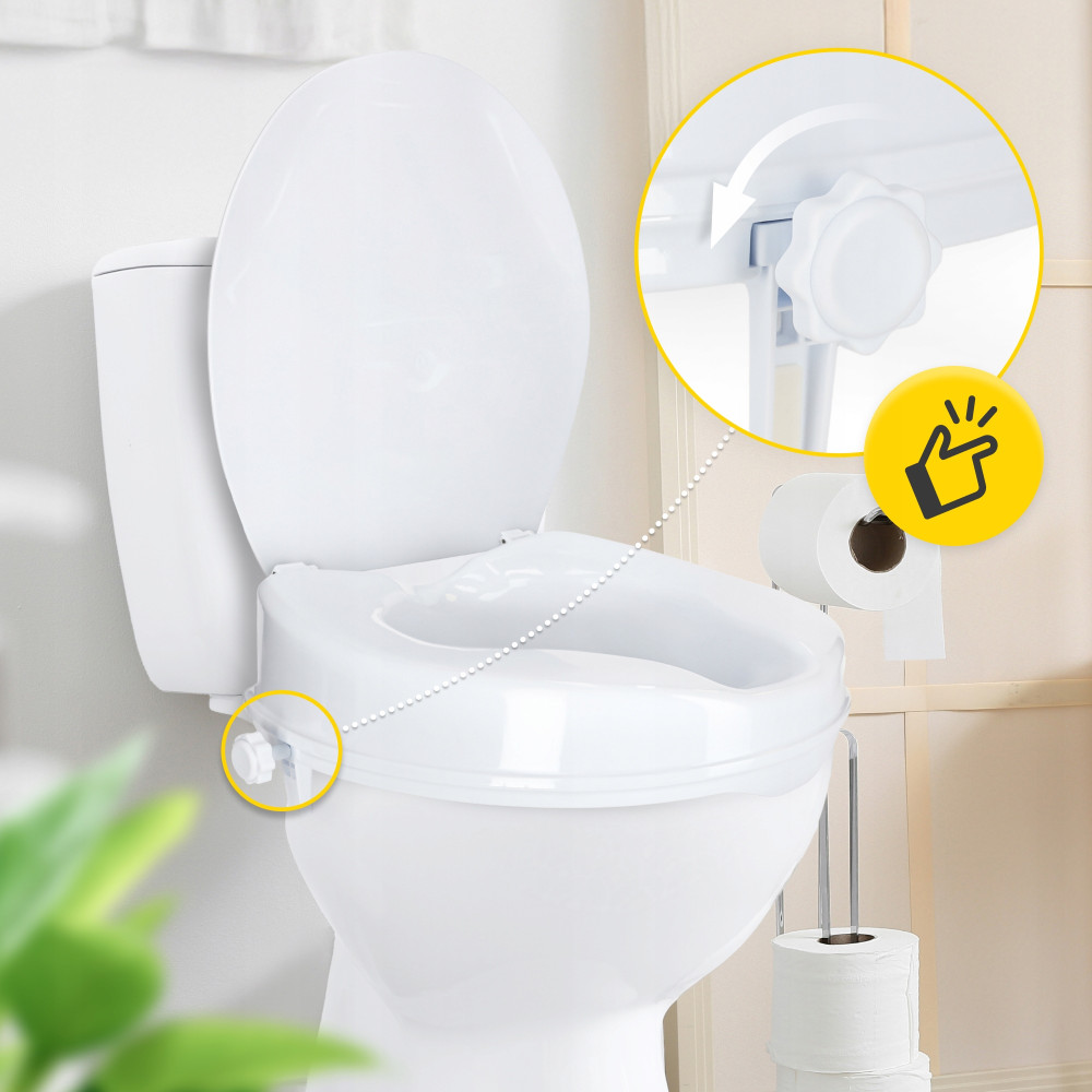 Насадка (надставка) на унітаз 4FIZJO 10 см White (P-5905973406437)