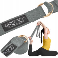 Ремень для йоги 4FIZJO 300 см 4FJ0525 Grey (P-5907739315380)