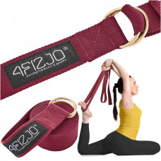 Ремінь для йоги 4FIZJO 300 см 4FJ0526 Red (P-5907739315373)