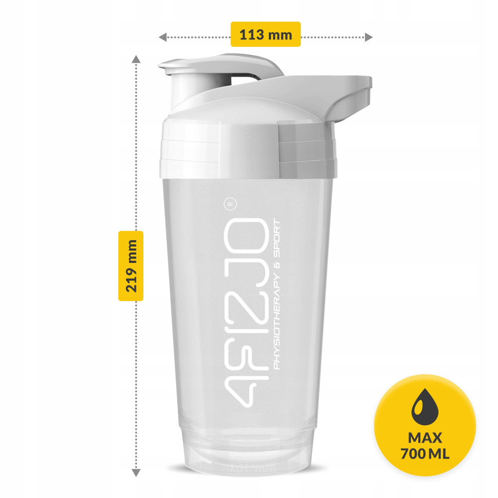 Шейкер спортивный 4FIZJO Ultra 700 мл White (P-5905973407083)