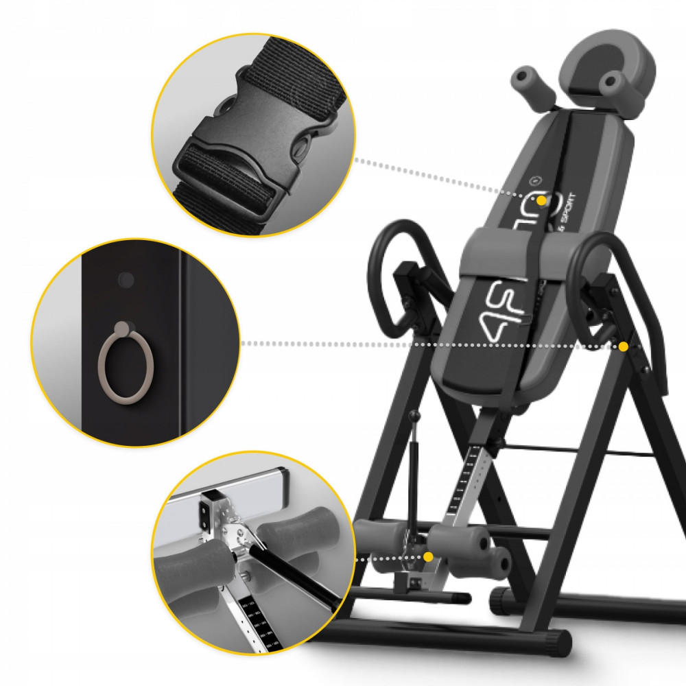 Стіл інверсійний 4FIZJO регульований 4FJ0655 Black/Grey (P-5905973401951)