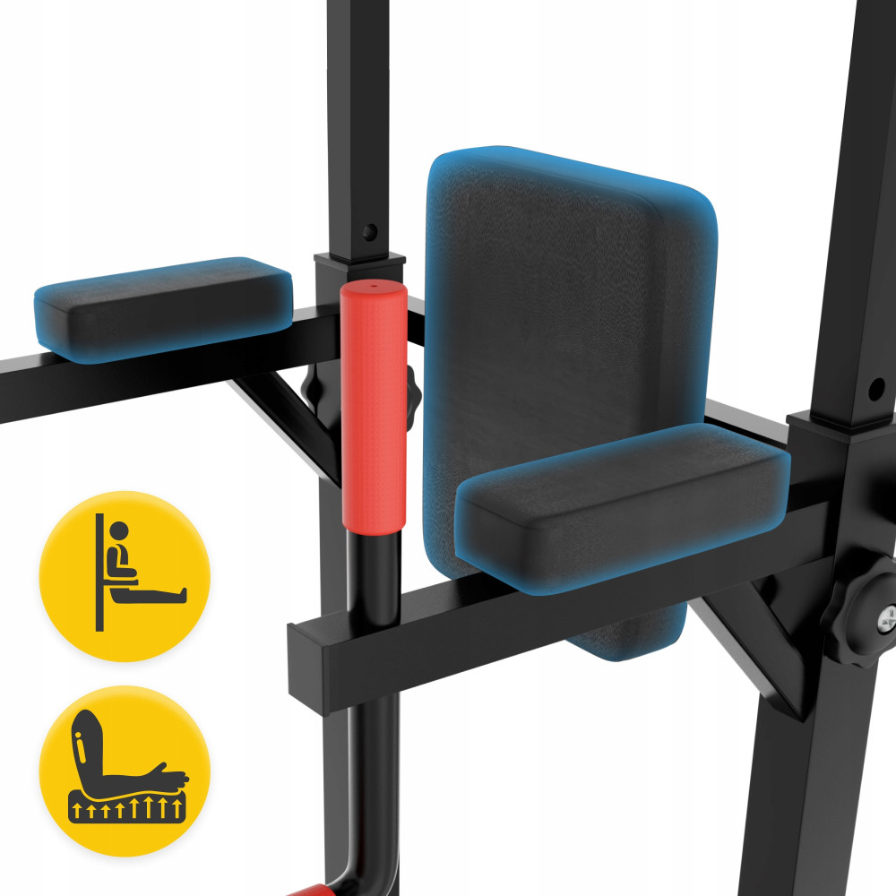 Многофункциональная стойка для подтягиваний 4FIZJO Pro регулируемая Black (P-5905973402620)
