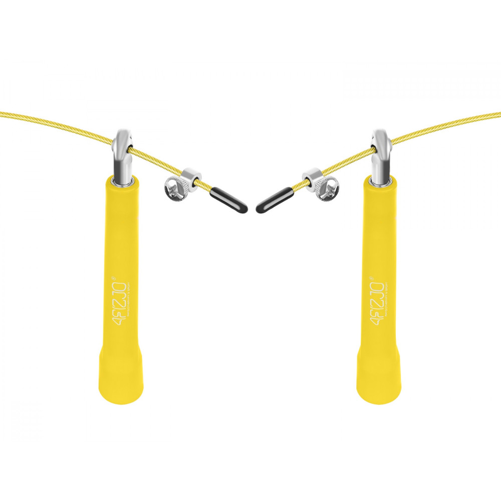 Скакалка 4FIZJO швидкісна для кросфіту Standard+ Yellow 4FJ0184 (P-5907739311535)