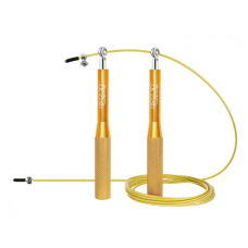 Скакалка 4FIZJO скоростная для кроссфита Speed Rope Gold 4FJ0185 (P-5907222931158)