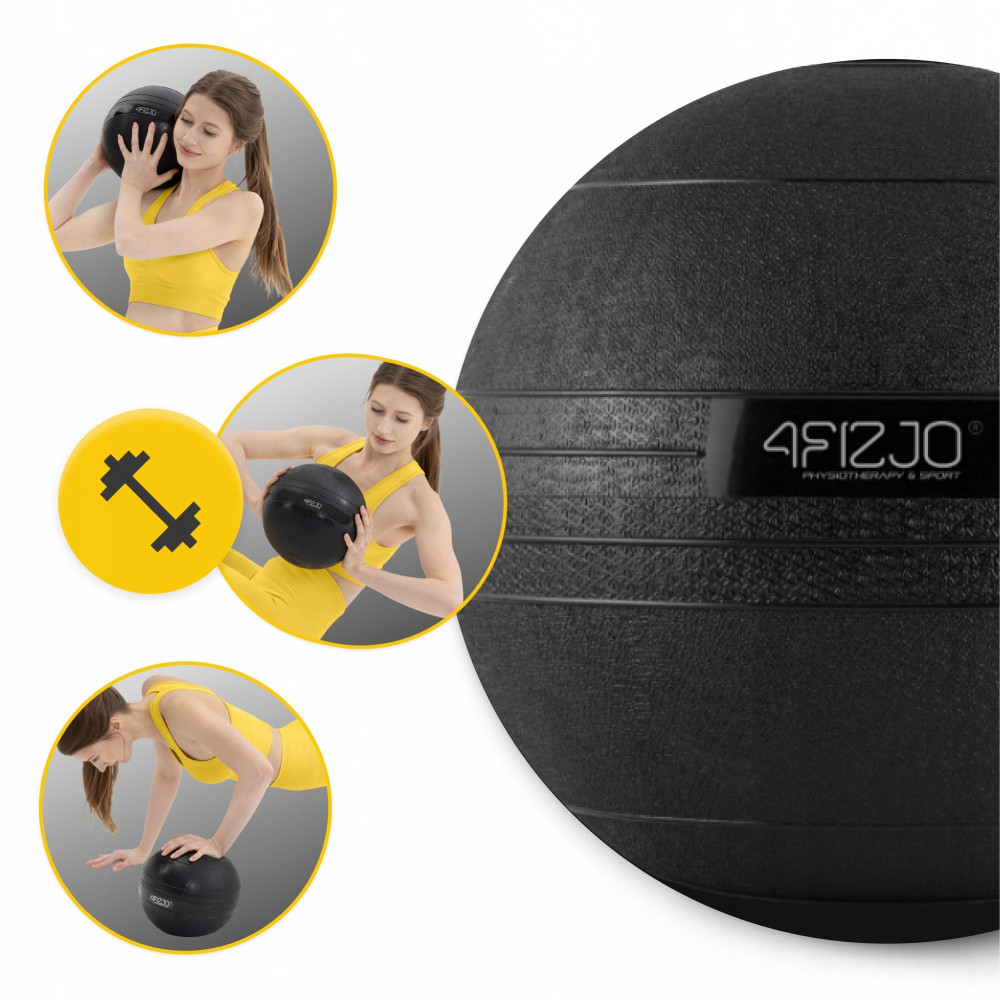 Слембол (медицинский мяч) для кроссфита 4FIZJO Slam Ball 7 кг Black (P-5907739315434)