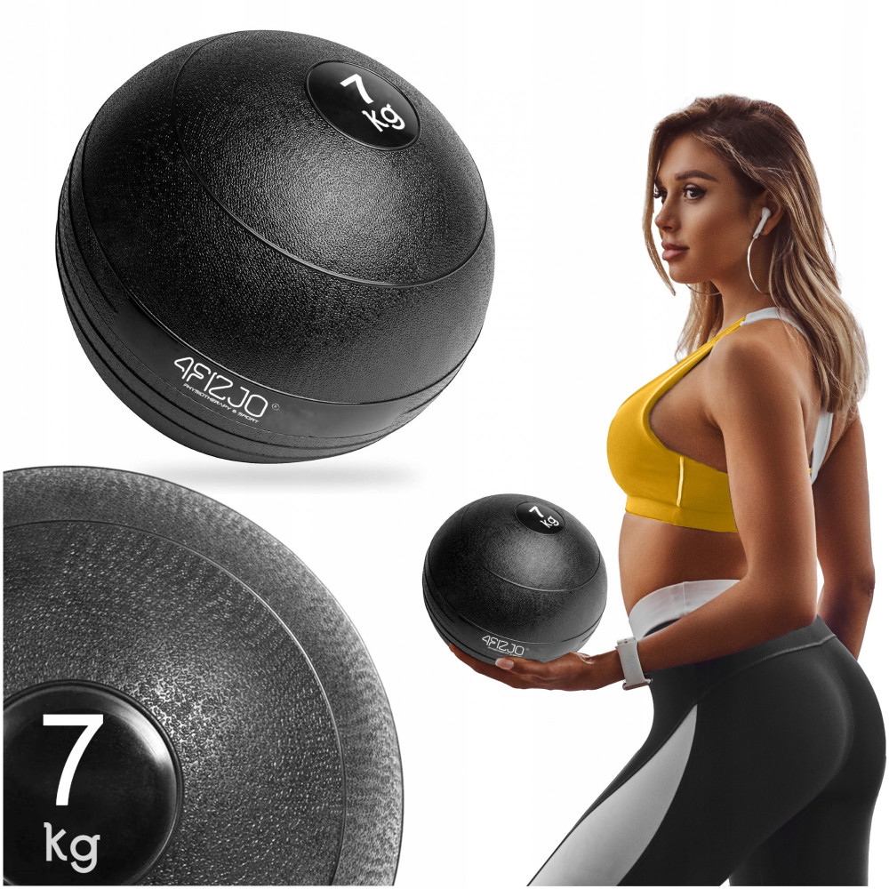 Слембол (медицинский мяч) для кроссфита 4FIZJO Slam Ball 7 кг Black (P-5907739315434)