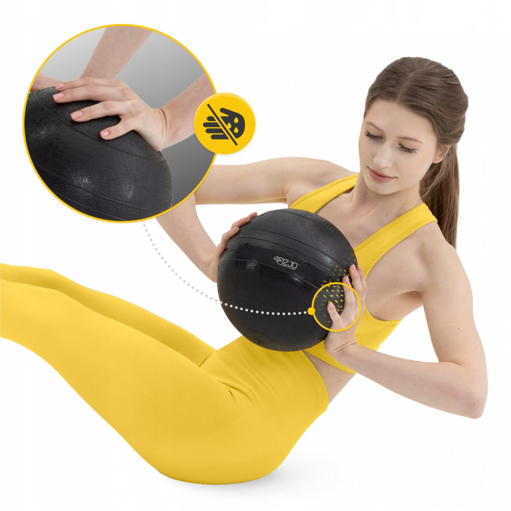 Слембол (медицинский мяч) для кроссфита 4FIZJO Slam Ball 7 кг Black (P-5907739315434)