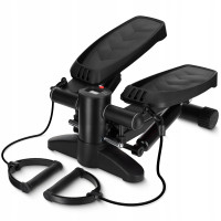 Степпер (мини-степпер) 4FIZJO Evo с эспандерами Black (P-5905973403863)