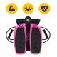 Степпер (мини-степпер) 4FIZJO Evo с эспандерами Black/Pink (P-5905973403870)