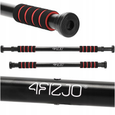 Турник раздвижной 4FIZJO Basic 61.5-100 см Black/Red (P-5905973402712)