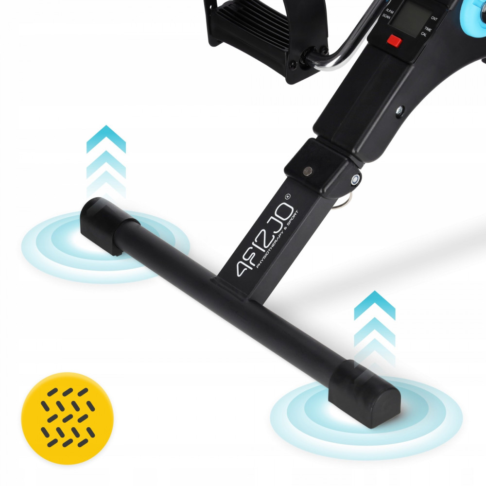 Міні велотренажер 4FIZJO Mini 2 в 1 для рук та ніг MBIKE03 Black/Blue (P-5905973401685)
