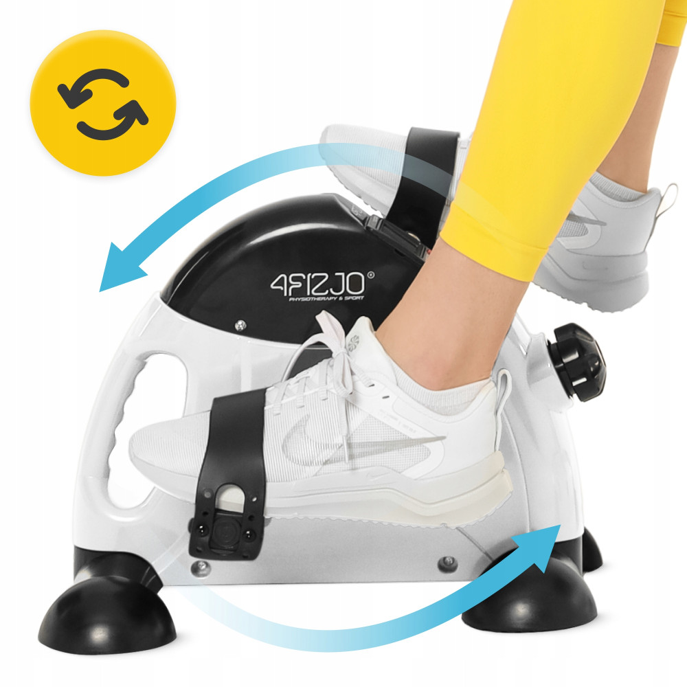 Мини велотренажер 4FIZJO Active 2 в 1 для рук и ног White/Black (P-5905973406413)
