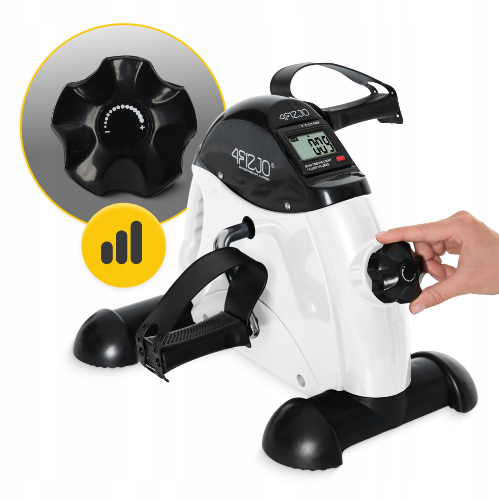 Мини велотренажер 4FIZJO Active 2 в 1 для рук и ног White/Black (P-5905973406413)