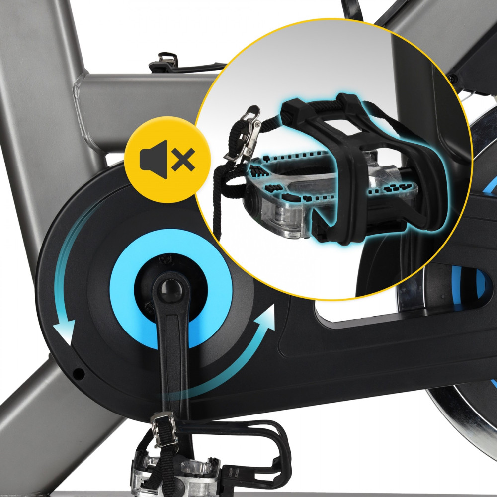 Велотренажер спиннинговый (спинбайк) 4FIZJO Racing SBIKE01 Black/Blue (P-5905973401654)
