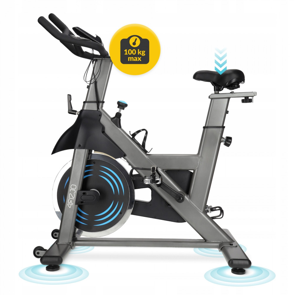 Велотренажер спиннинговый (спинбайк) 4FIZJO Racing SBIKE01 Black/Blue (P-5905973401654)