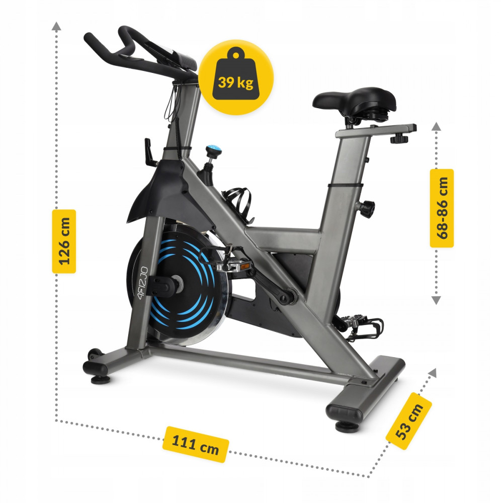 Велотренажер спиннинговый (спинбайк) 4FIZJO Racing SBIKE01 Black/Blue (P-5905973401654)