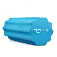 Массажный ролик 7SPORTS профилированный YOGA Roller EVA RO3-45 синий (45*15 см) (RO3-45 BLUE)