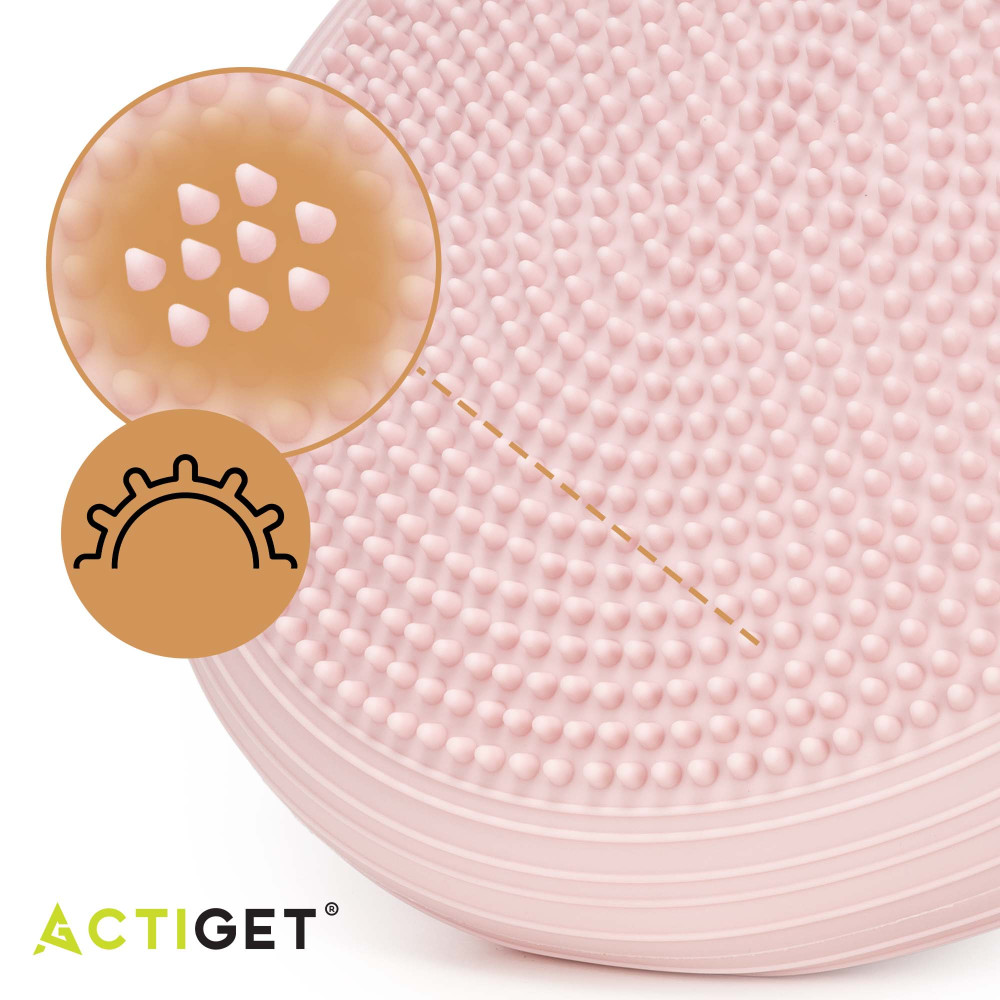 Балансувальна подушка-диск Actiget 34 см сенсомоторна, масажна ACT0115 Pink